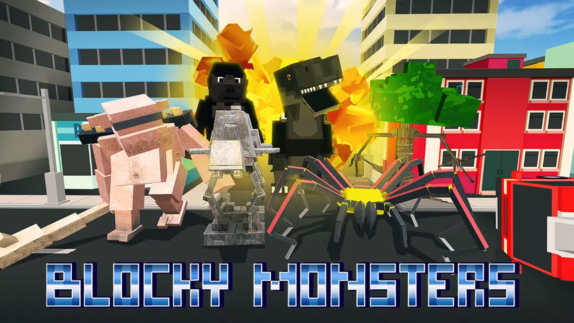 ภาพหน้าจอของ Blocky Monsters Smash Full