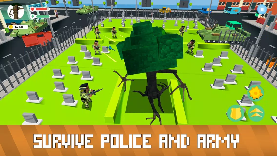ภาพหน้าจอของ Blocky Monsters Smash Full