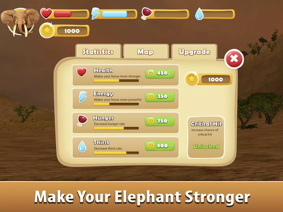 Big Elephant Simulator: Wild African Animal 3D iPad Screenshots