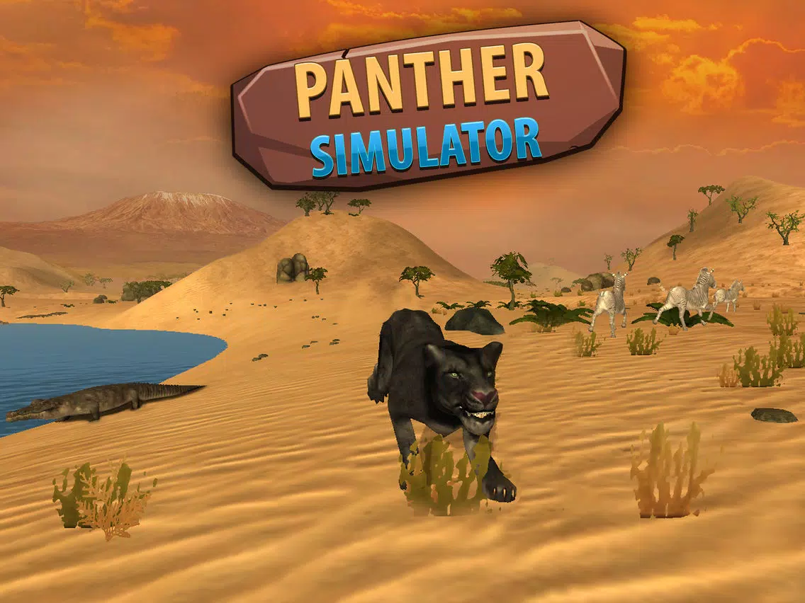 Black Wild Panther Simulator 3D Full - Be a wild cat in animal simulator! iPad Screenshots