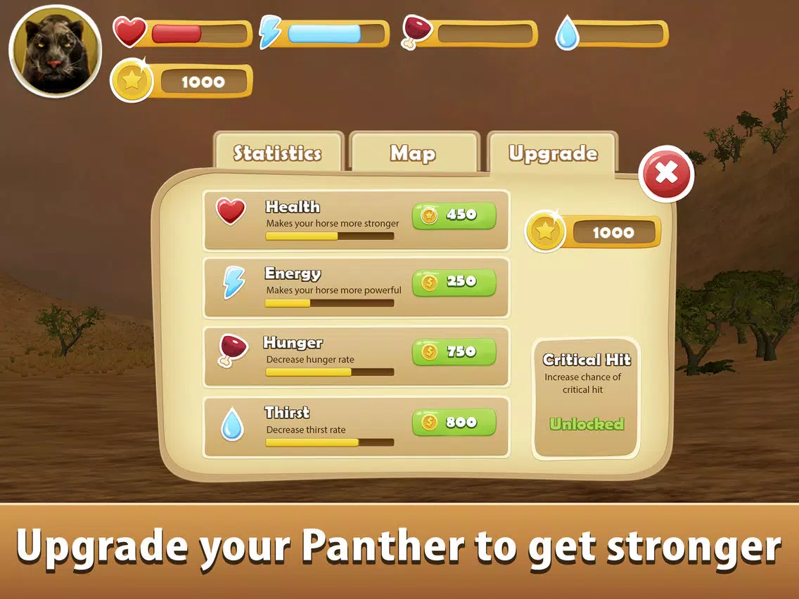 Black Wild Panther Simulator 3D Full - Be a wild cat in animal simulator! iPad Screenshots