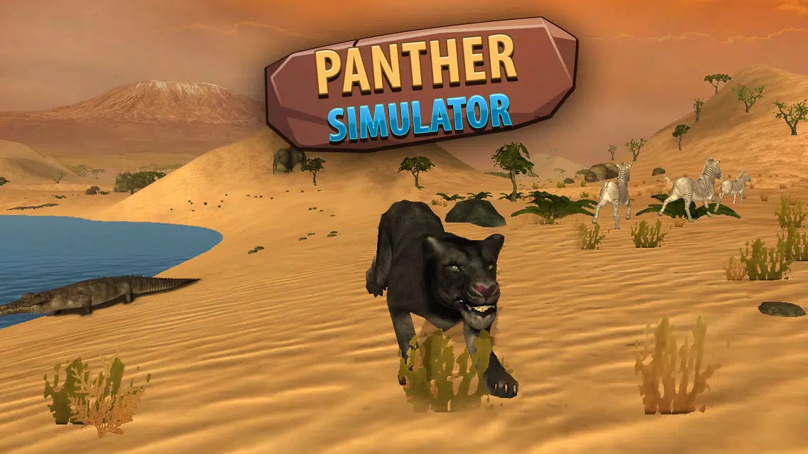 Black Wild Panther Simulator 3D Full - Be a wild cat in animal simulator! Screenshots