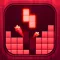 Red Wood Block Tetris Puzzle