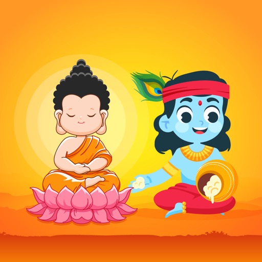 Buddha And Krishna Stickers Buddha And Krishna Stickers