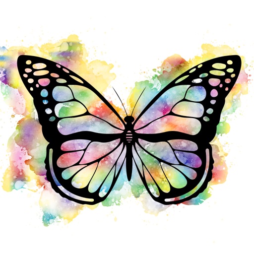 Watercolor Butterfly Stickers Watercolor Butterfly Stickers