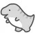 gray tyranno sticker