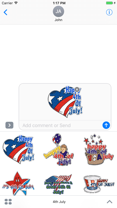 4th Of July GIF Stickers Screenshots