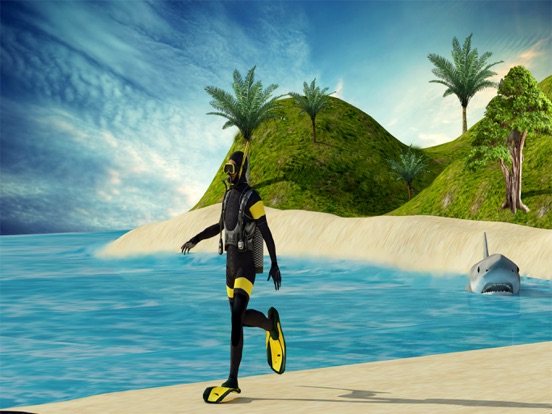 Shark Hunting-Scuba Deep Diving & Fish Shooting iPad  Screenshots