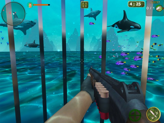 Ảnh chụp màn hình của Sniper Hunter – Deer & Shark Hunting Game iPad 