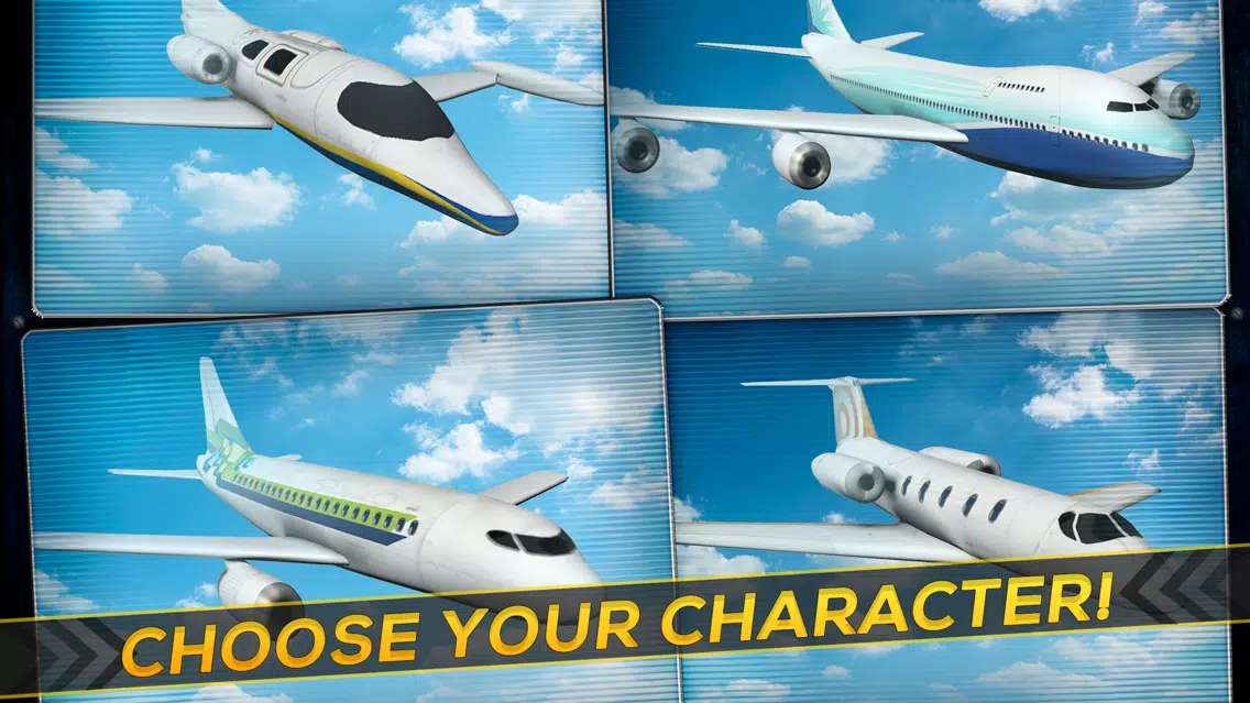 3D Infinite Airplane Flight - Free Plane Racing Simulation Game应用截图