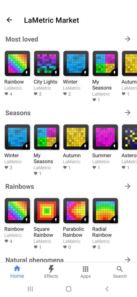 LaMetric Screenshots