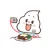 Animation Custard Cake Sticker