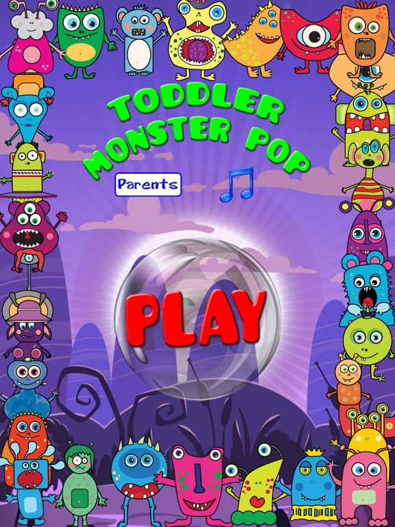 Tangkapan skrin Toddler Monster Pop iPad 