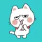 Fluffy Cat Animated Stickers