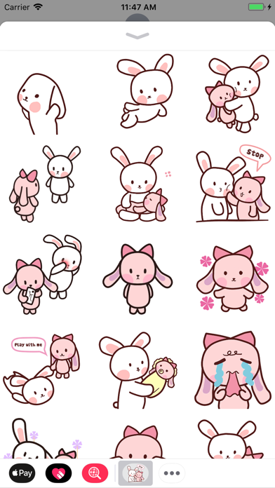 Pink and White Rabbit Animated Screenshots