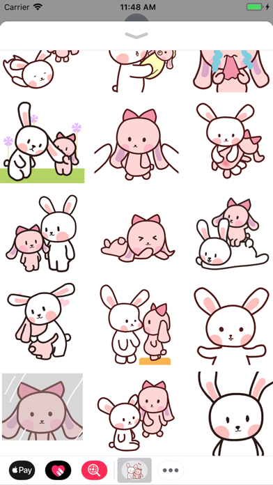 Pink and White Rabbit Animated Screenshots