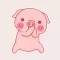 Mini Pig Animated Stickers