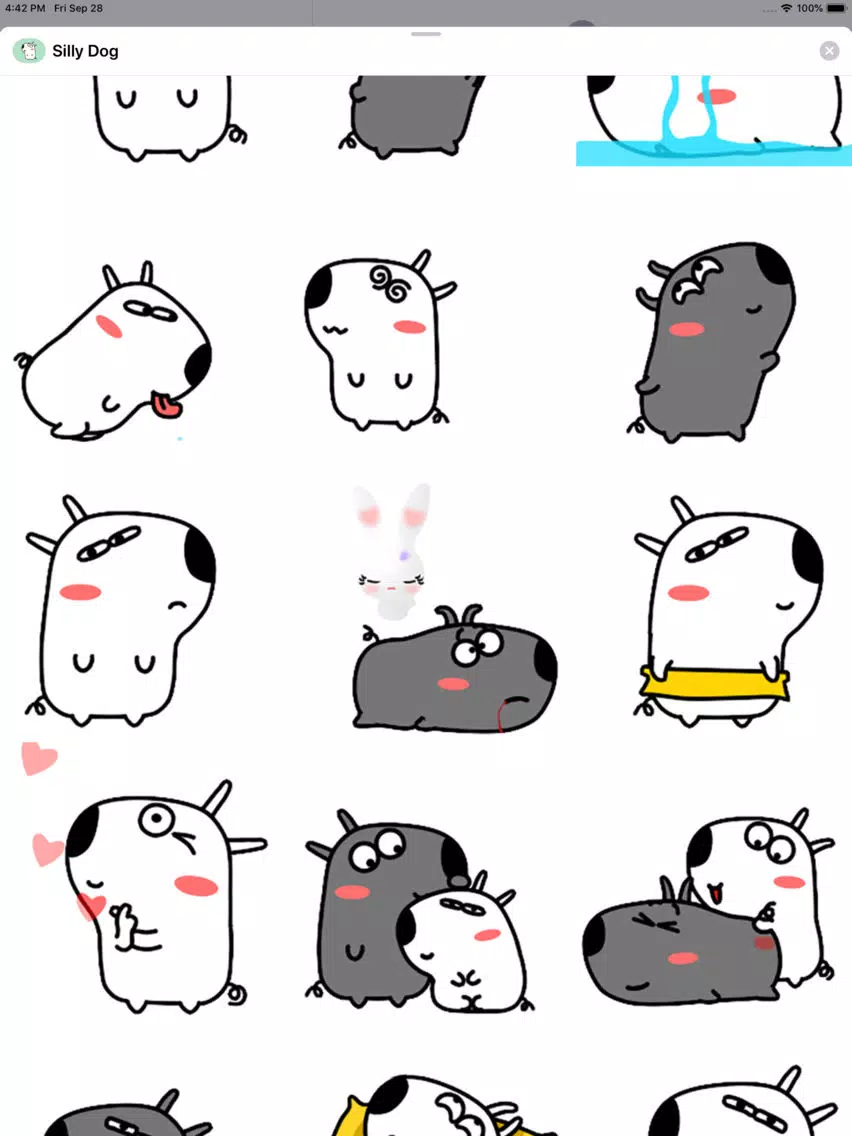 Скриншоты Silly Dog Animated Stickers iPad