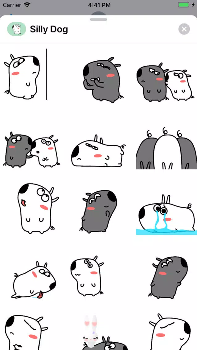 Скриншоты Silly Dog Animated Stickers