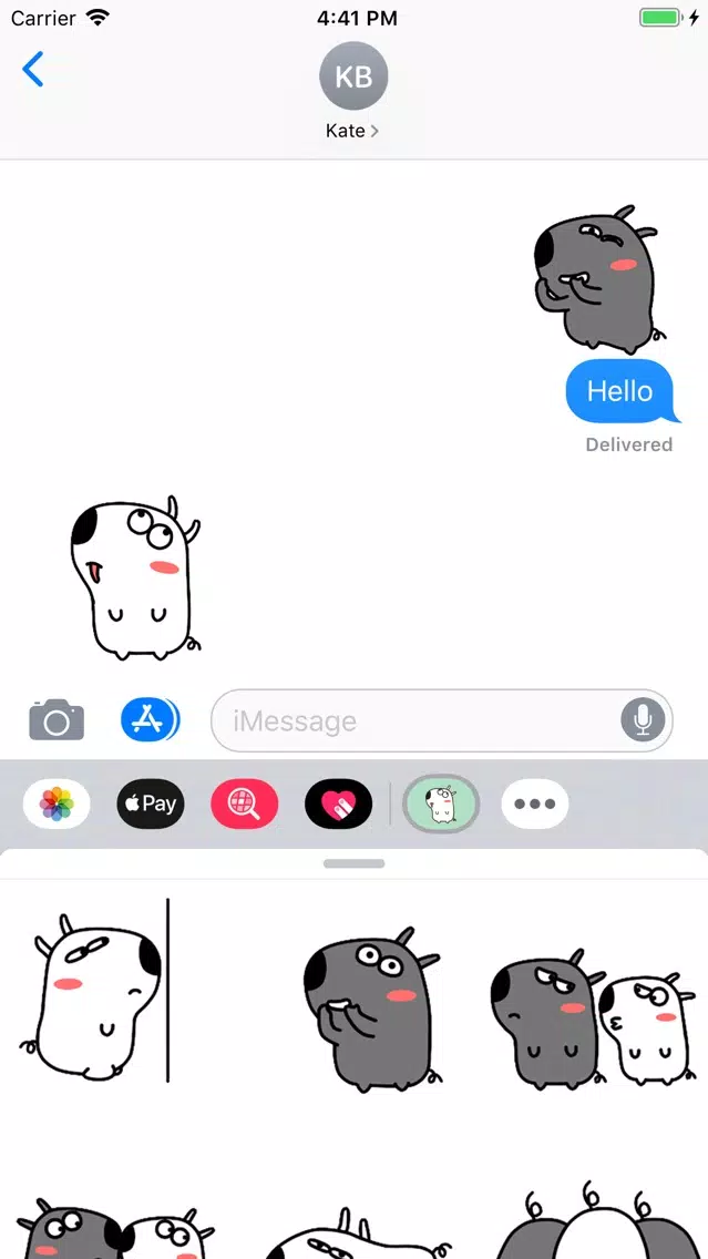 Скриншоты Silly Dog Animated Stickers