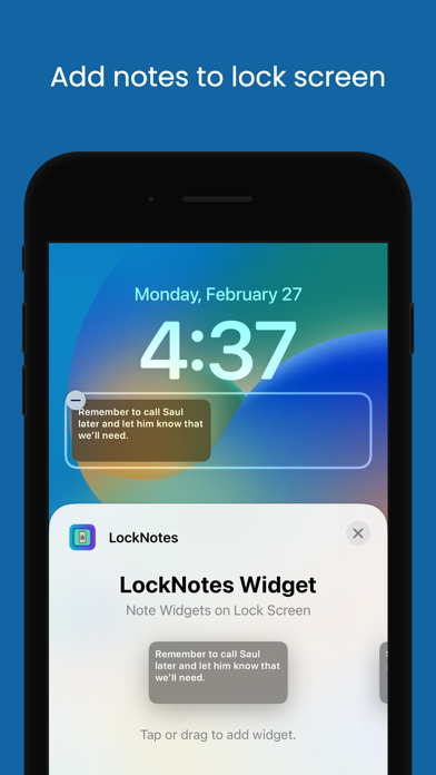 LockNotes: Note on Lock Screen Screenshots
