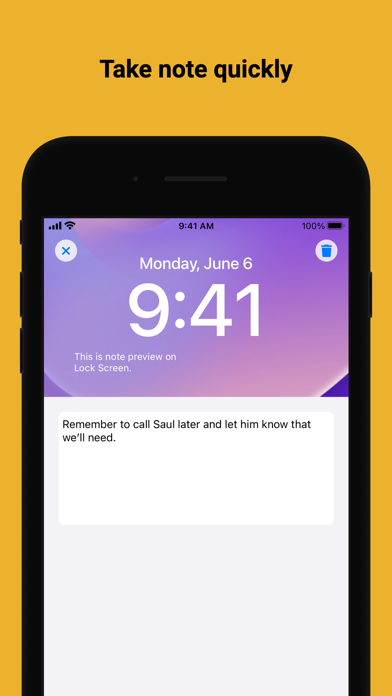 LockNotes: Note on Lock Screen Screenshots