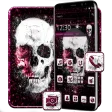 Pink Glitter skull Theme