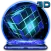 3D Sparkle Neon Cube Theme