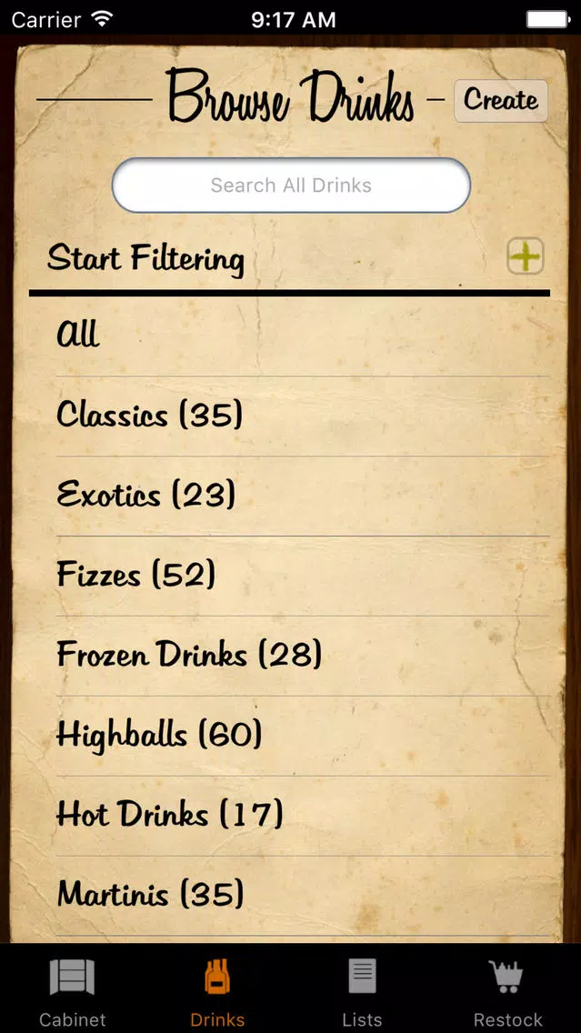 Liquor Cabinet - Cocktails & Drinks Screenshots
