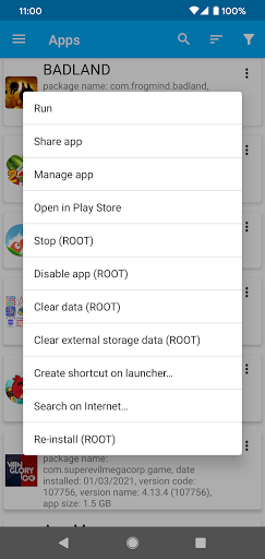 App Manager Screenshots
