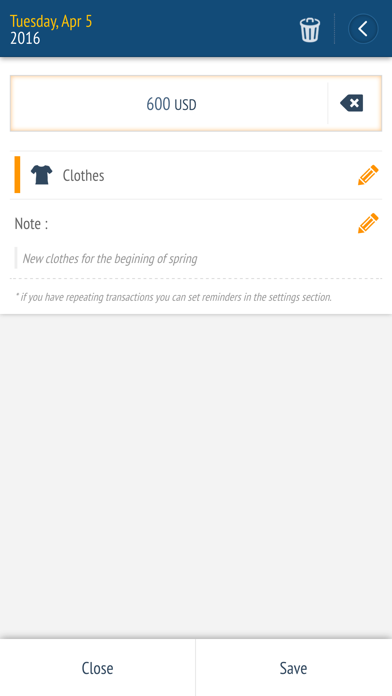 Expense manager -Money tracker Screenshots