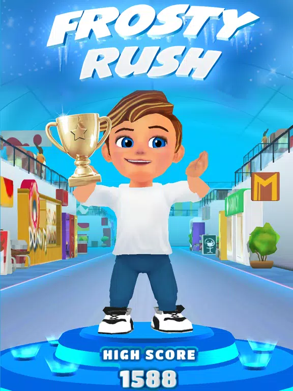 Tangkapan skrin Frosty Rush: Endless Runner iPad 