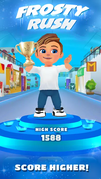 Tangkapan skrin Frosty Rush: Endless Runner
