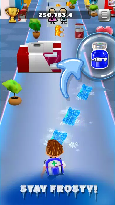 Tangkapan skrin Frosty Rush: Endless Runner