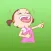Natalia The Funny Single Girl English Stickers