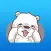 August The Friendly Polar Bear Stickers