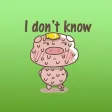 Izzy the lazy pig stickers