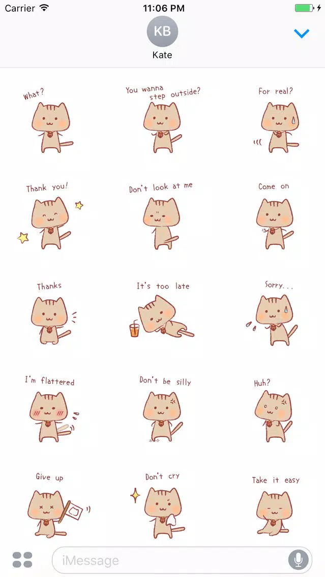 Zrzuty ekranu Ulrica The Sweet Cat English Stickers