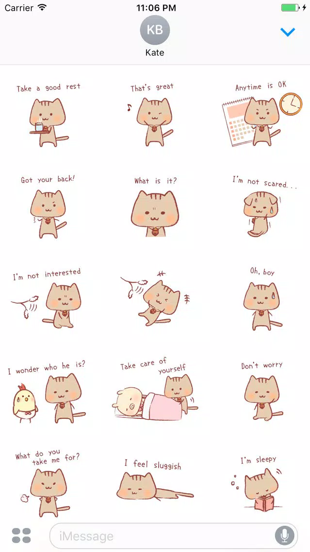 Zrzuty ekranu Ulrica The Sweet Cat English Stickers