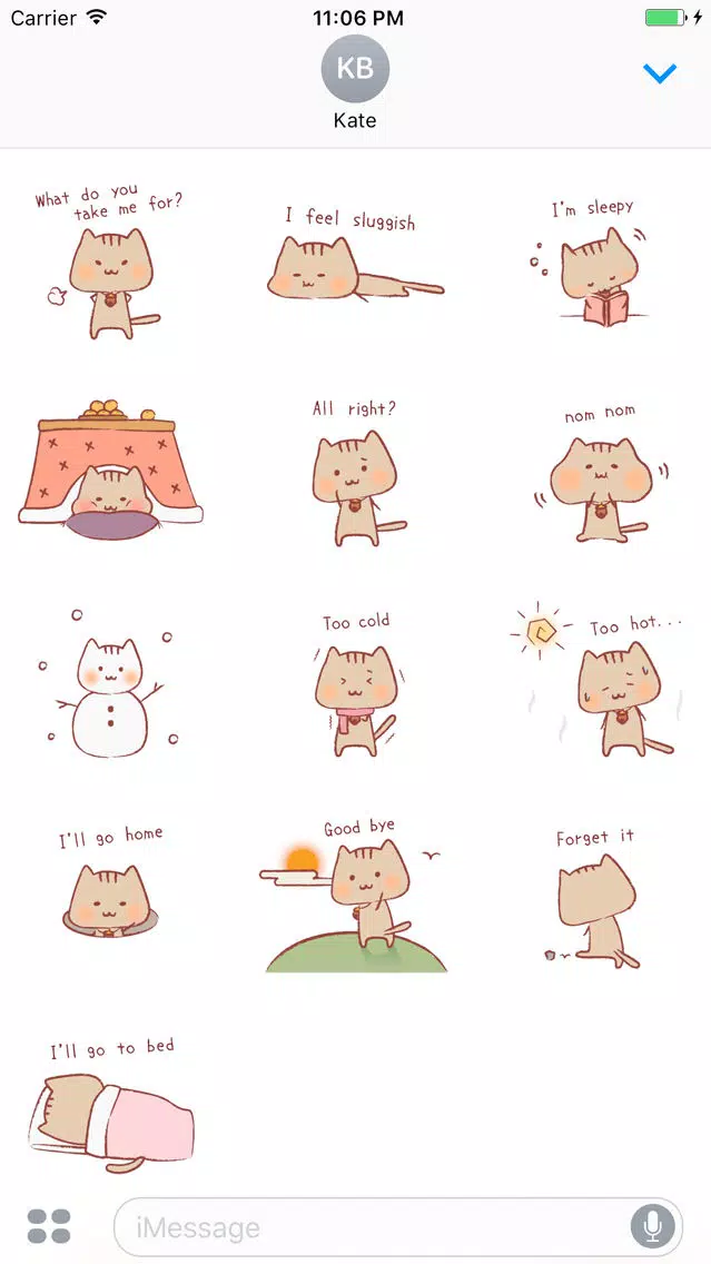 Zrzuty ekranu Ulrica The Sweet Cat English Stickers