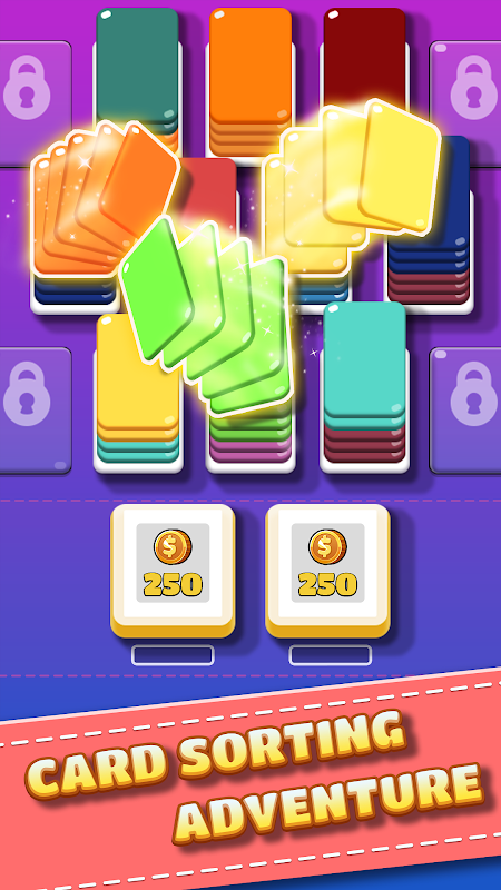 Card Shuffle Color Sort Puzzle Screenshots
