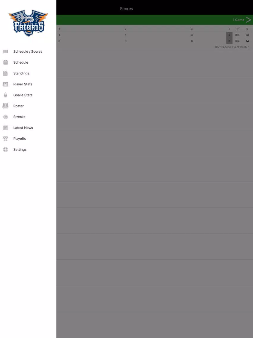 Flint Firebirds iPad 應用截圖