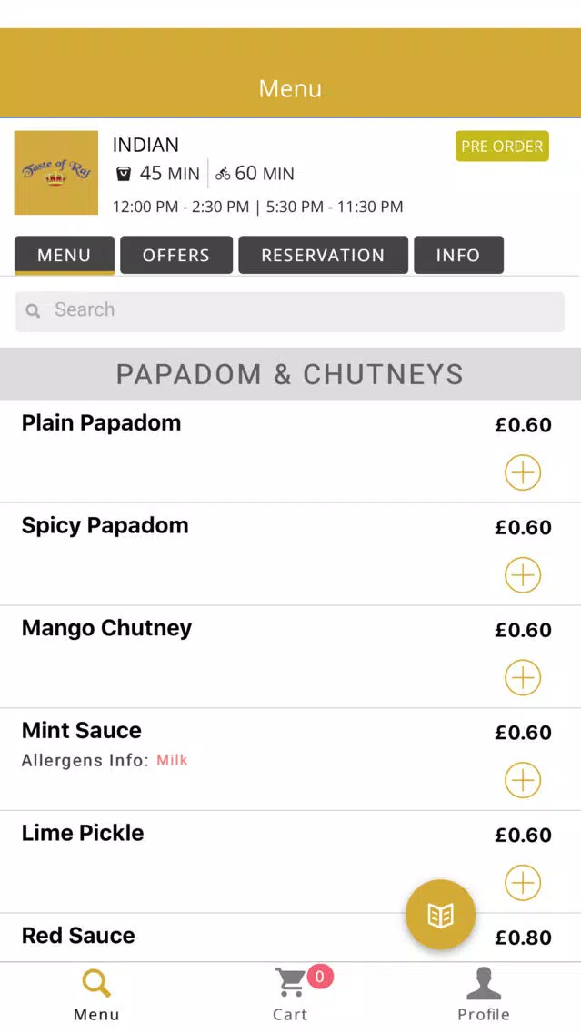 Taste Of Raj Screenshots