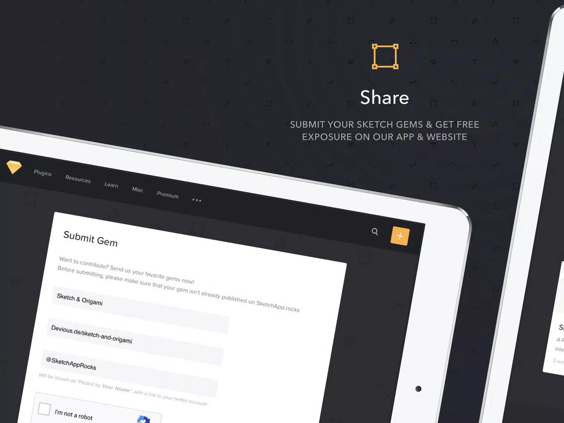SketchRocks - Resources, Plugins, Tutorials & More iPad Screenshots