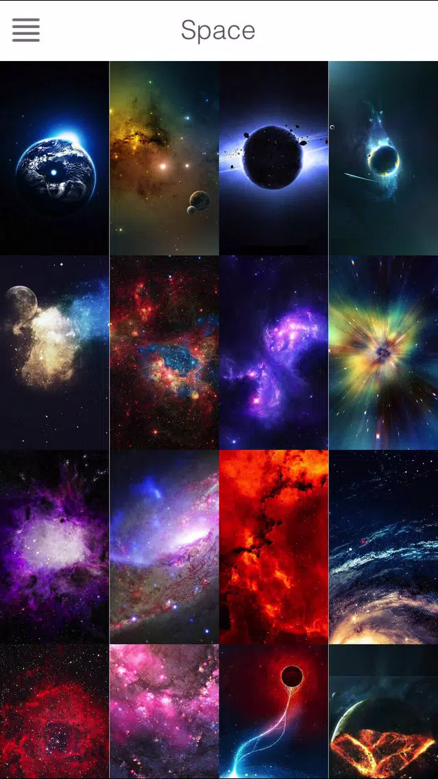 ภาพหน้าจอของ Wallpapers for Space & Galaxy Backgrounds Free