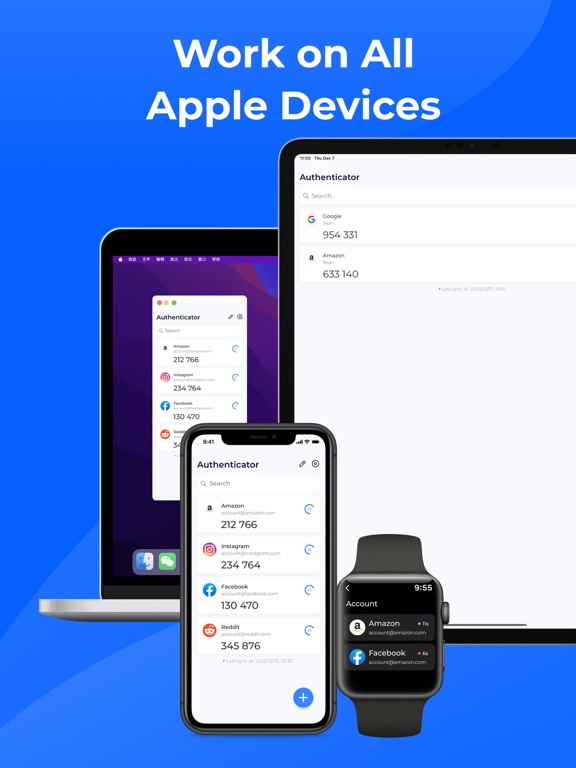 Authenticator App- MFA,2FA,OTP iPad Screenshots