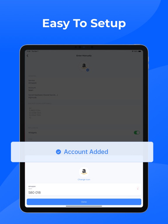 Authenticator App- MFA,2FA,OTP iPad Screenshots