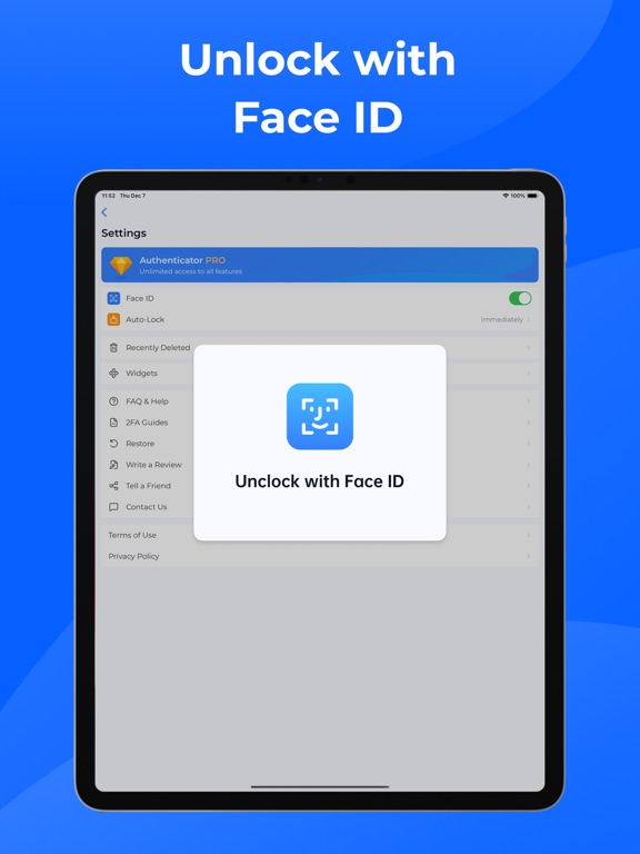 Authenticator App- MFA,2FA,OTP iPad Screenshots