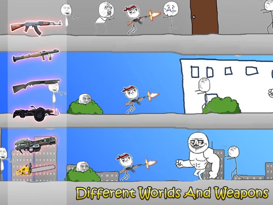 Rage Wars - Meme Shooter iPad 应用截图