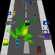 Frog cross the road@ Frog cross the road@